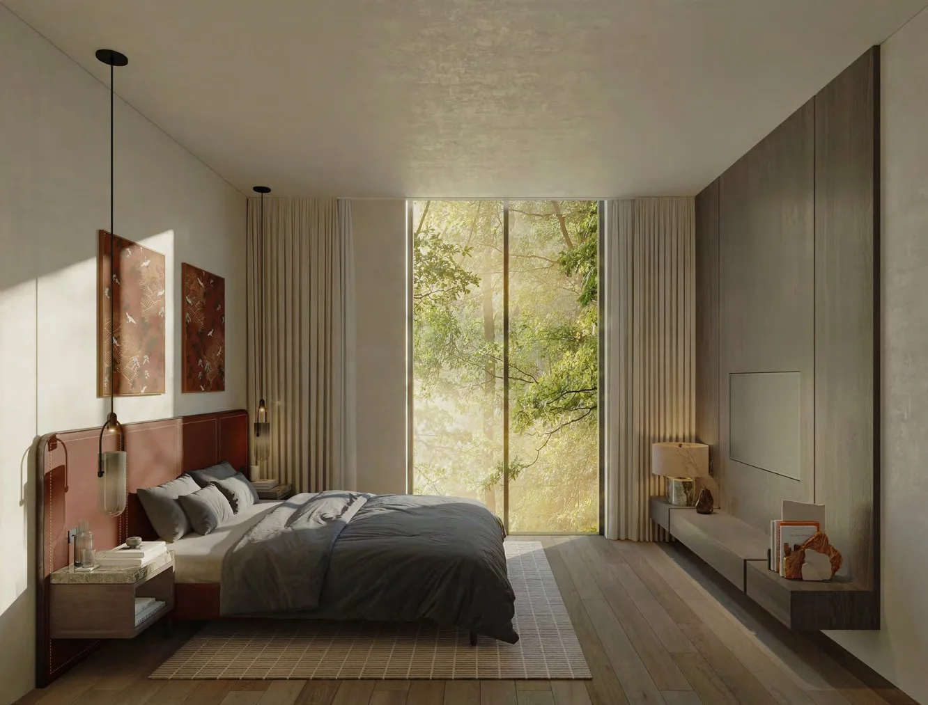 Warm open-plan residence at Lunaya Terraces