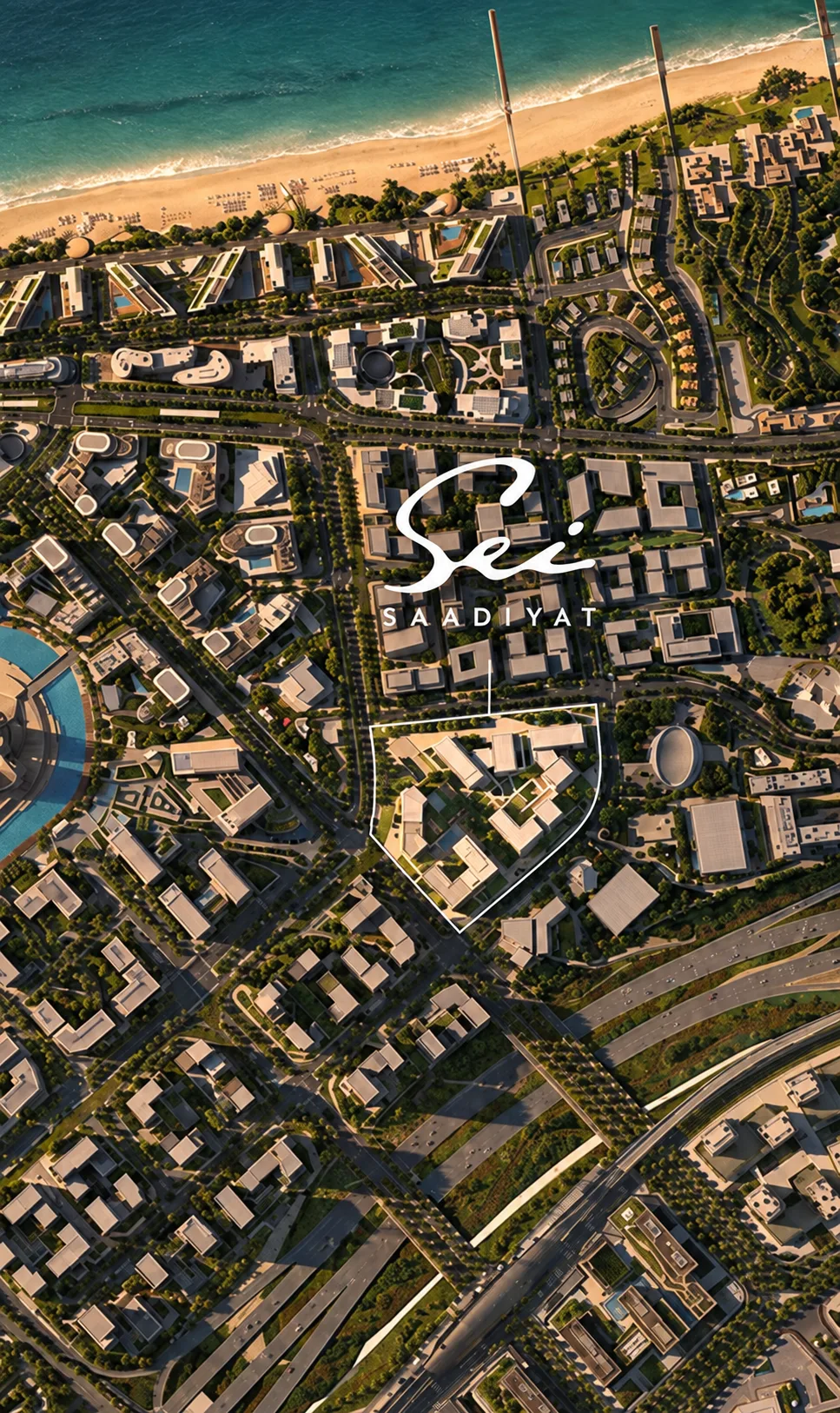 Map positioning Lunaya near Sheikh Zayed Road and major destinations in the Jebel Ali growth corridor